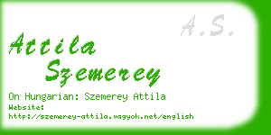 attila szemerey business card